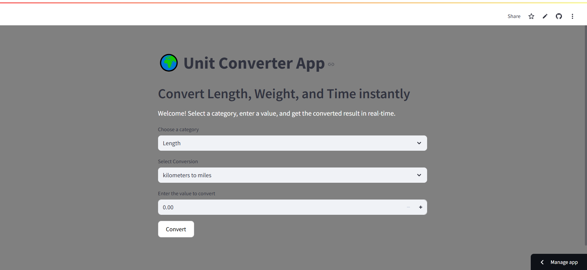Unit Converter App